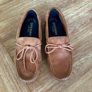 Sperry Top Sider Men’s Brown Leather Moccasin Loafer Slip-on Boat Shoe
